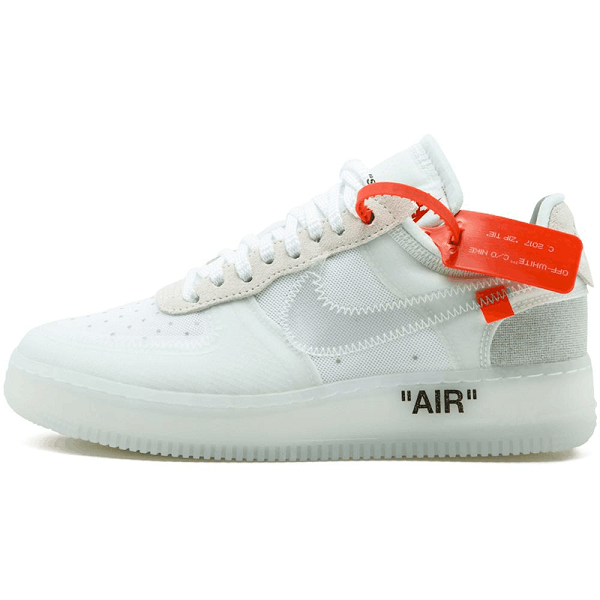 Men's Off-White x Air Force 1 Low 'Ghosting' White Shoes 055
